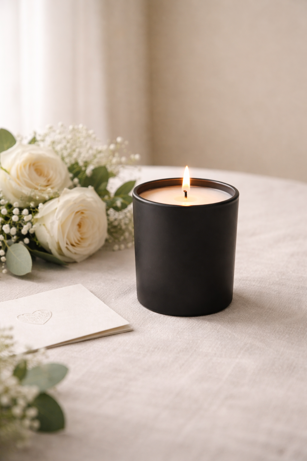 Belevante Unscented Candle | 7 oz Black Matte Jar | Natural Soy Wax Candle | Luxury Minimalist Decor | Hand Poured in Canada Belevante