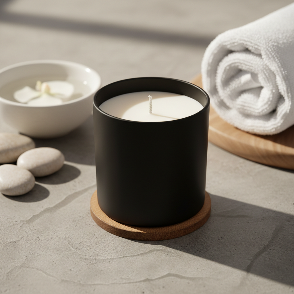 Soy Candle – 4 oz Black Matte Jar Belevante