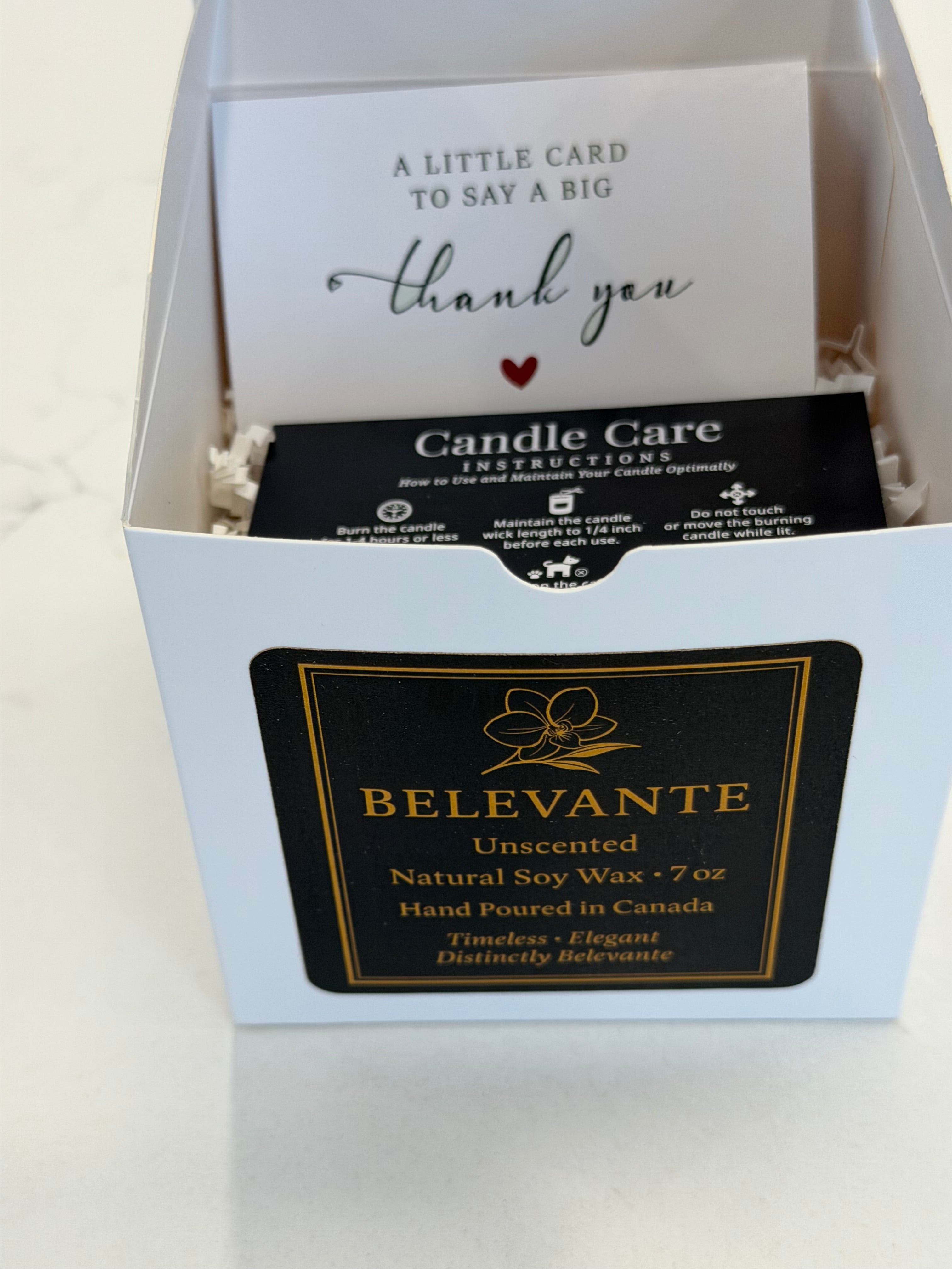 Belevante Unscented Candle | 7 oz Black Matte Jar | Natural Soy Wax Candle | Luxury Minimalist Decor | Hand Poured in Canada Belevante