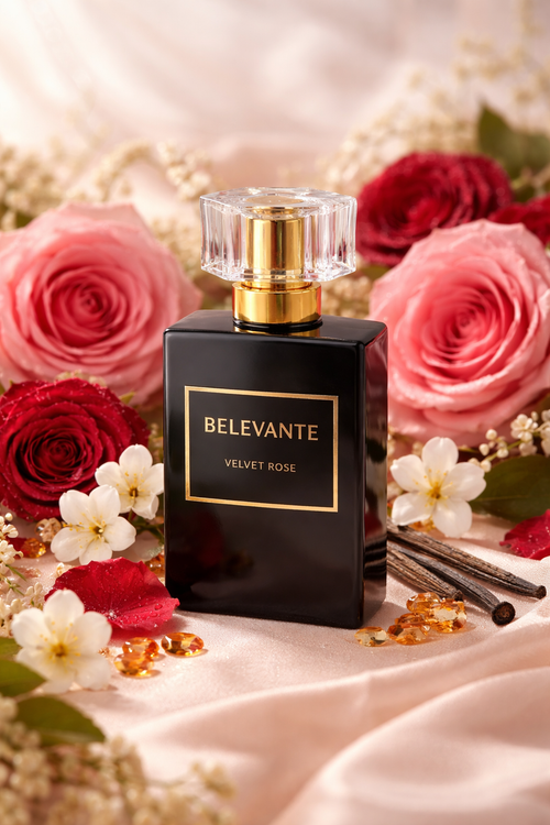 Belevante Velvet Rose Eau de Parfum – Luxury Rose Vanilla Perfume (30ml)  House of Belevante