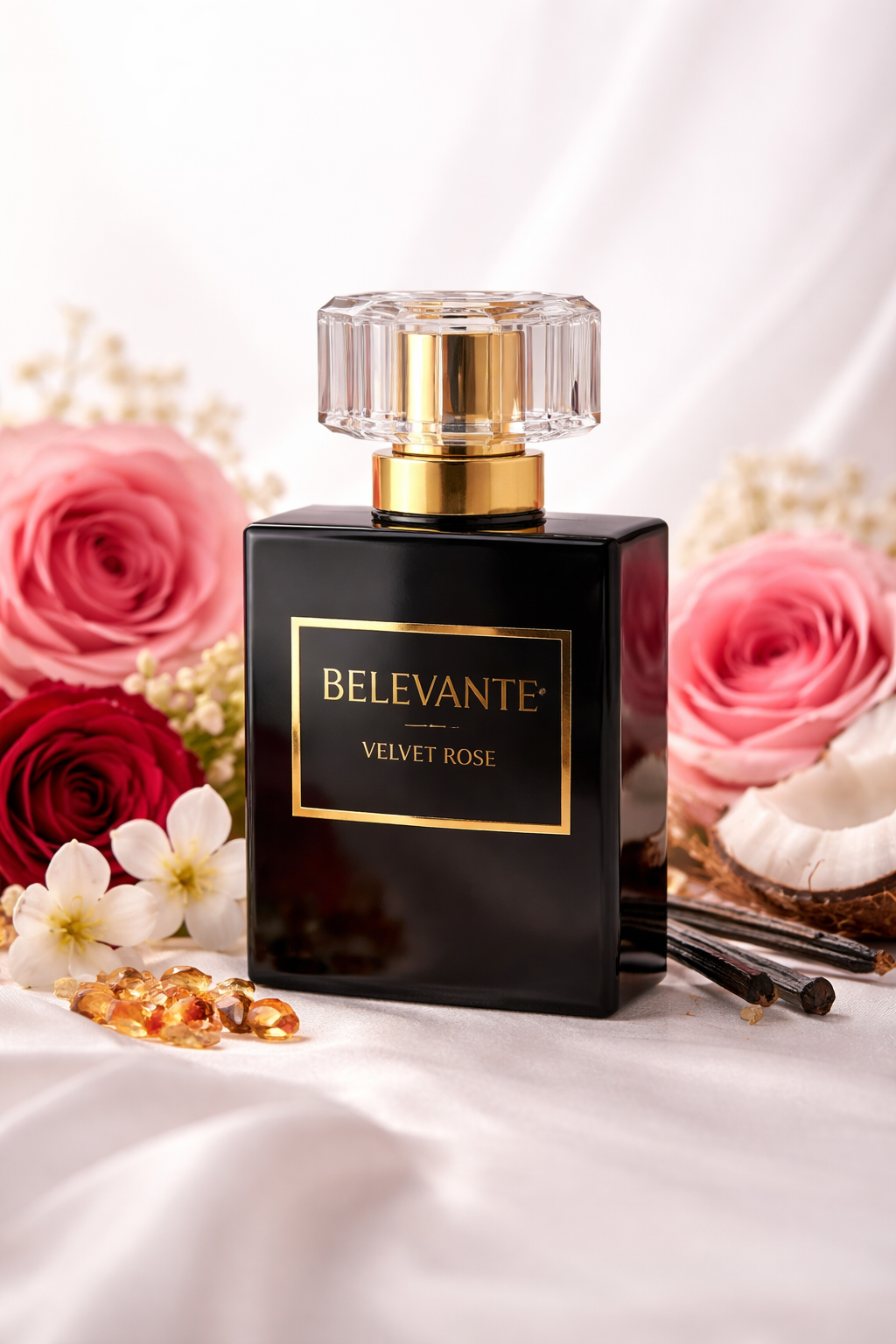 Belevante Velvet Rose Eau de Parfum – Luxury Rose Vanilla Perfume (30ml)  House of Belevante