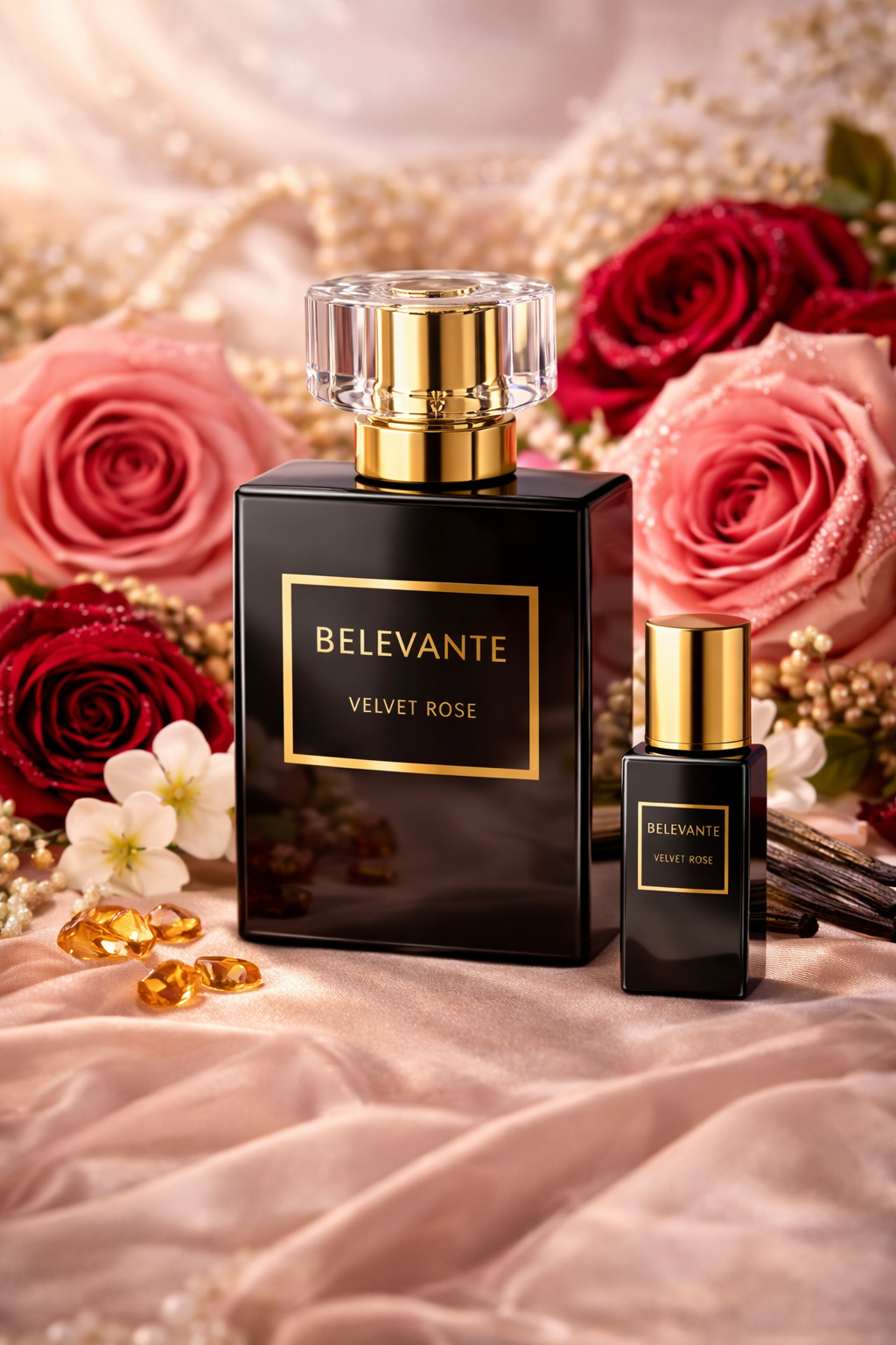 Belevante Velvet Rose Eau de Parfum – Luxury Rose Vanilla Perfume (30ml)  House of Belevante