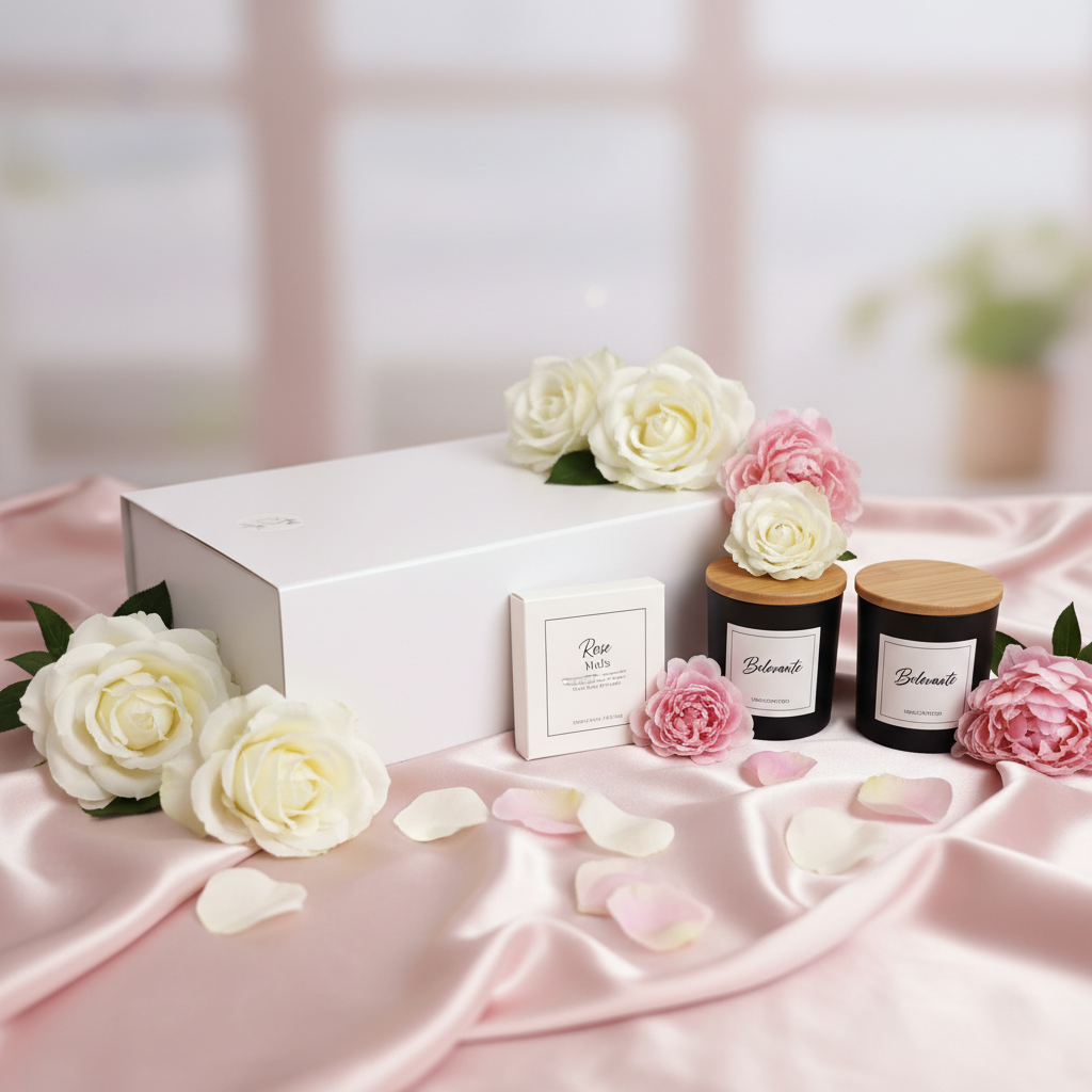 Belevante Black Jar - Closed Box Blush Silk