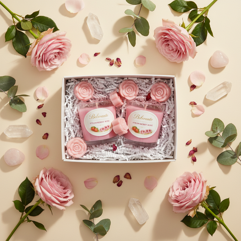 Belevante Strawberry Rose - Flat Lay v2